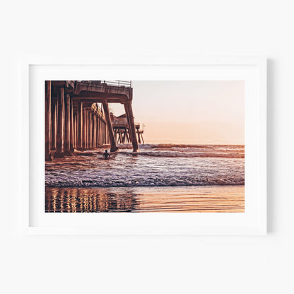 Surfer by the Pier